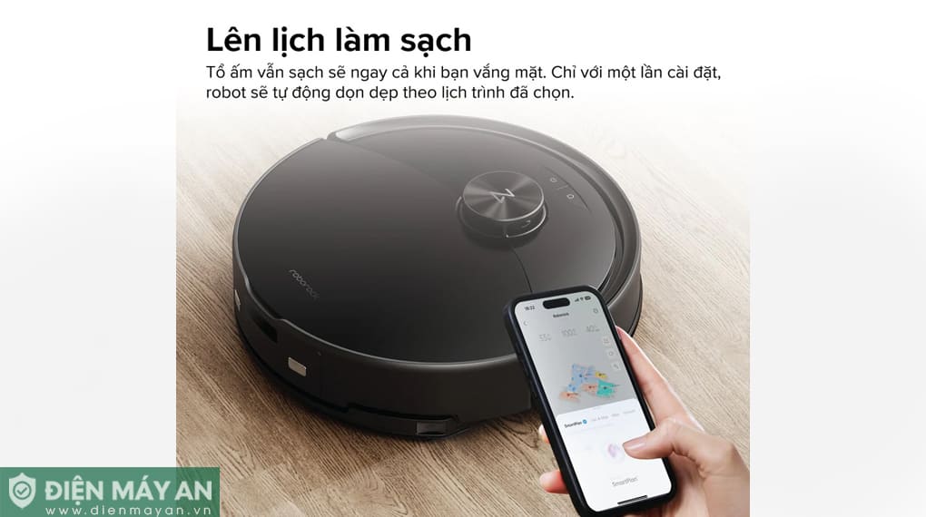 Robot hút bụi lau nhà Roborock Q10 VF+ (Plus) - Đen